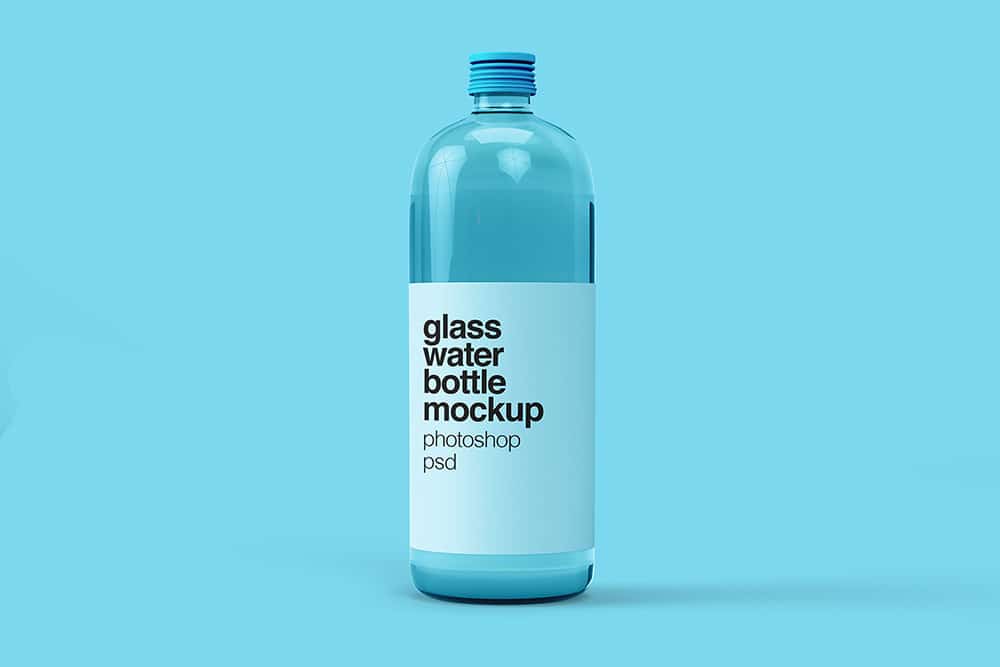 free download water bottle mockup