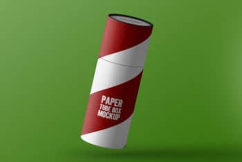 Free Paper Tube Packaging Mockup