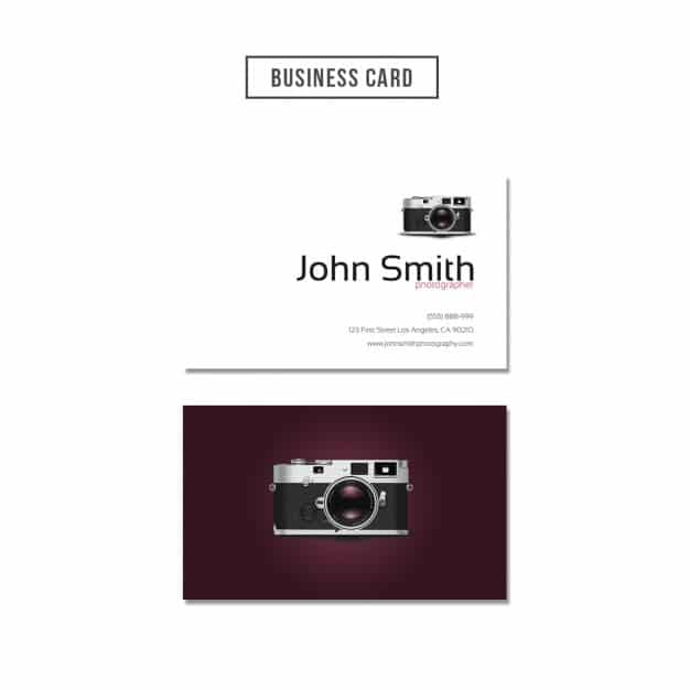 Simple Photography Business Card