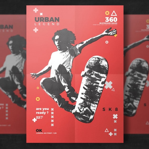Skateboard Flyer Design