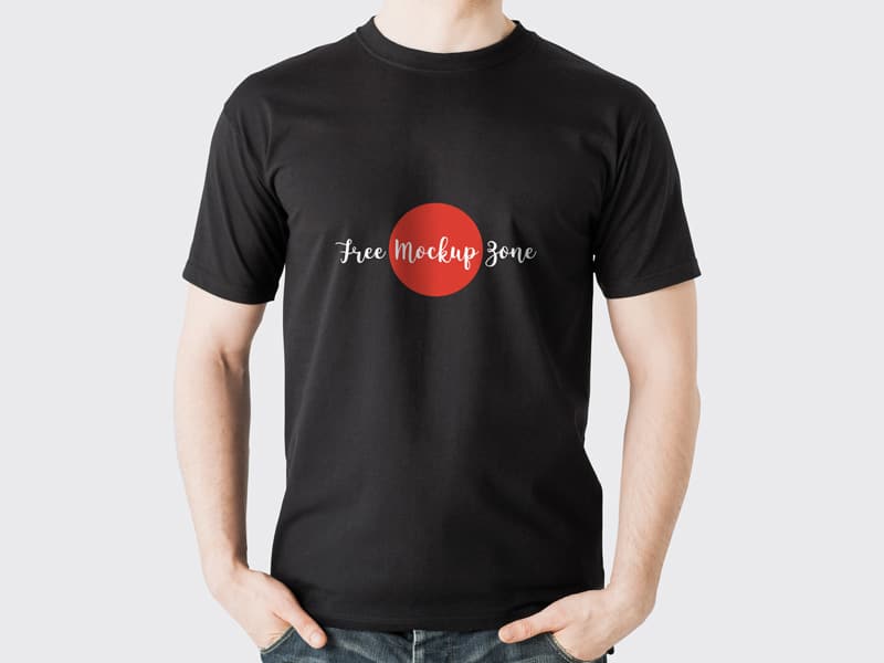 Download Men T-shirt PSD Mockup Free Download | DesignHooks