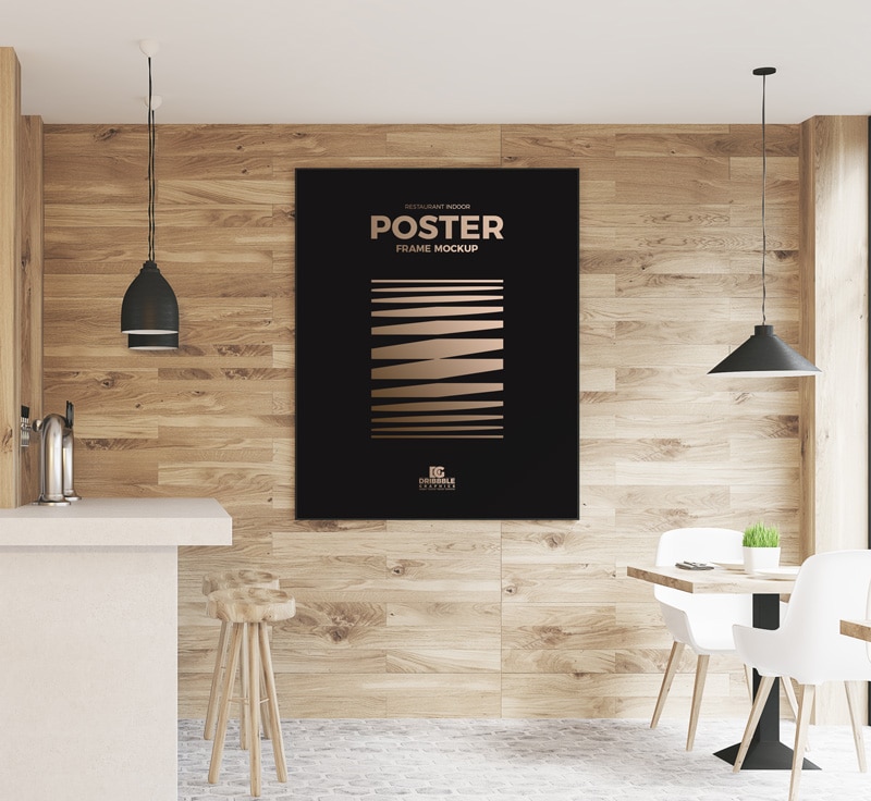 Download Indoor Poster PSD Mockup Download for Free | DesignHooks