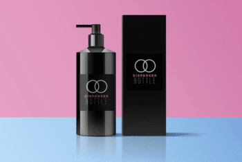 Stunning Looking Dispenser Bottle PSD Mockup for Free