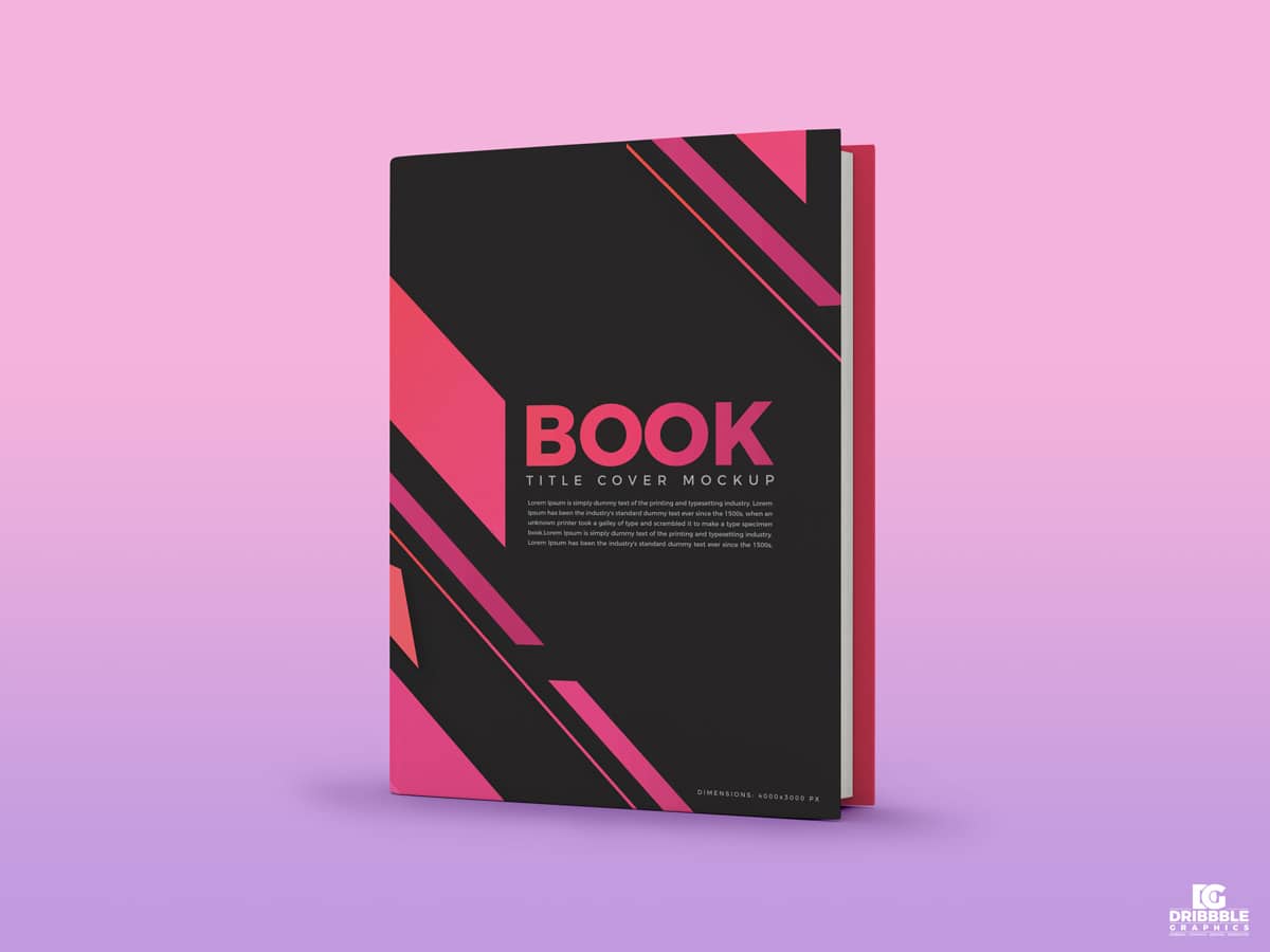 book cover design template free download word