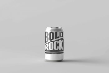 Coke Can Label PSD Mockup for Free
