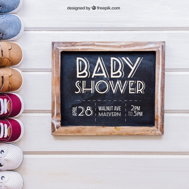 Baby Shower Invitation Scene