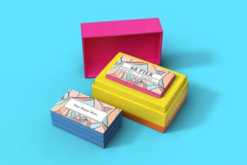 Business Card Mockup Free PSD