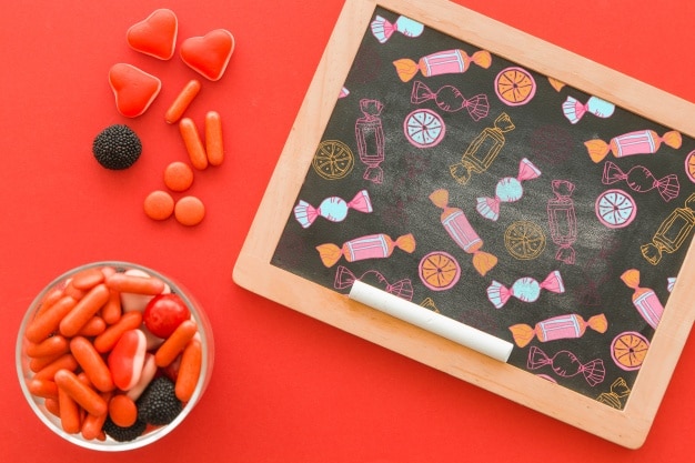 Halloween Candy Plus Chalkboard