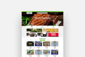 Ecommerce Website Design PSD Mockup for Free