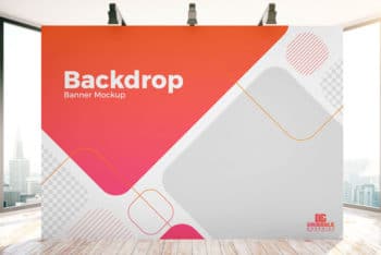 Free Backdrop Banner Mockup