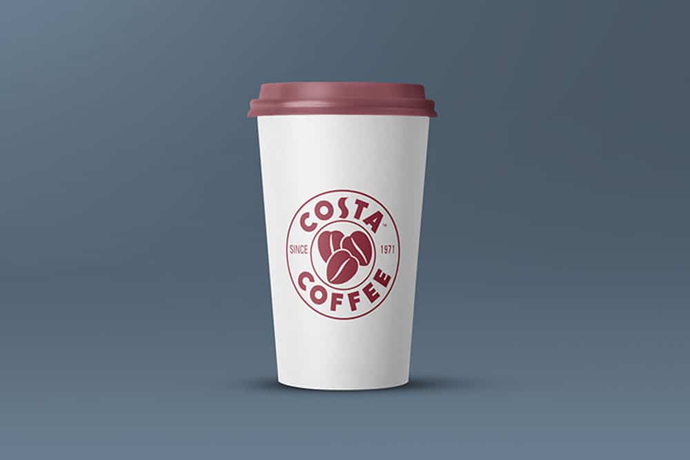 free large paper cup mockup