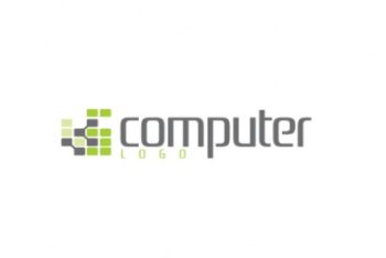 Free Computer Logo Design Mockup in PSD