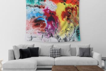 Free Tapestry Mockup in PSD