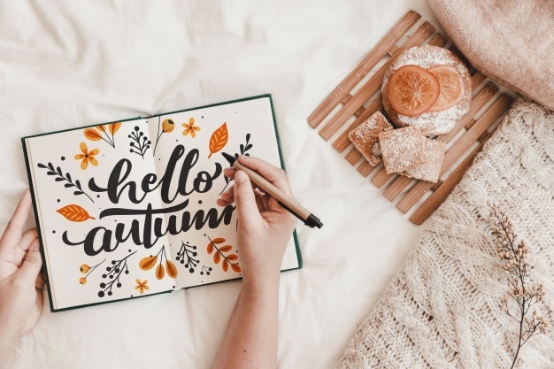 Autumn Literature Scene