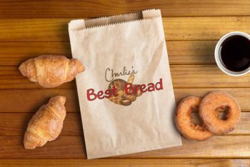 Paper Bag Mockup Free PSD