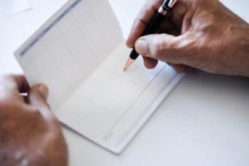 Free Person Checking Bankbook Mockup in PSD