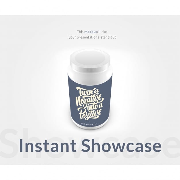 Pills Bottle Plus Motivational Quote