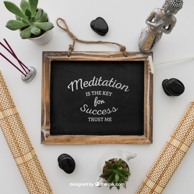 Chalkboard Plus Meditation Message