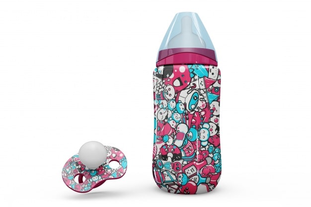 Colorful Baby Bottle Design