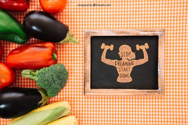 Vegetarian Food Plus Slate