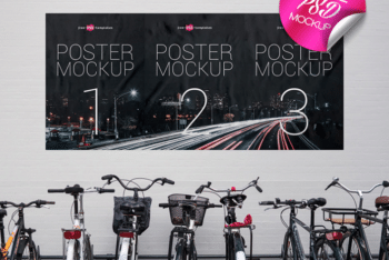 Street Poster PSD Mockup – Available in High Resolution