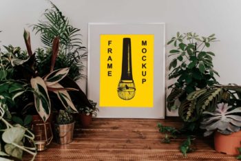 Indoor Poster Design Mockup for Free