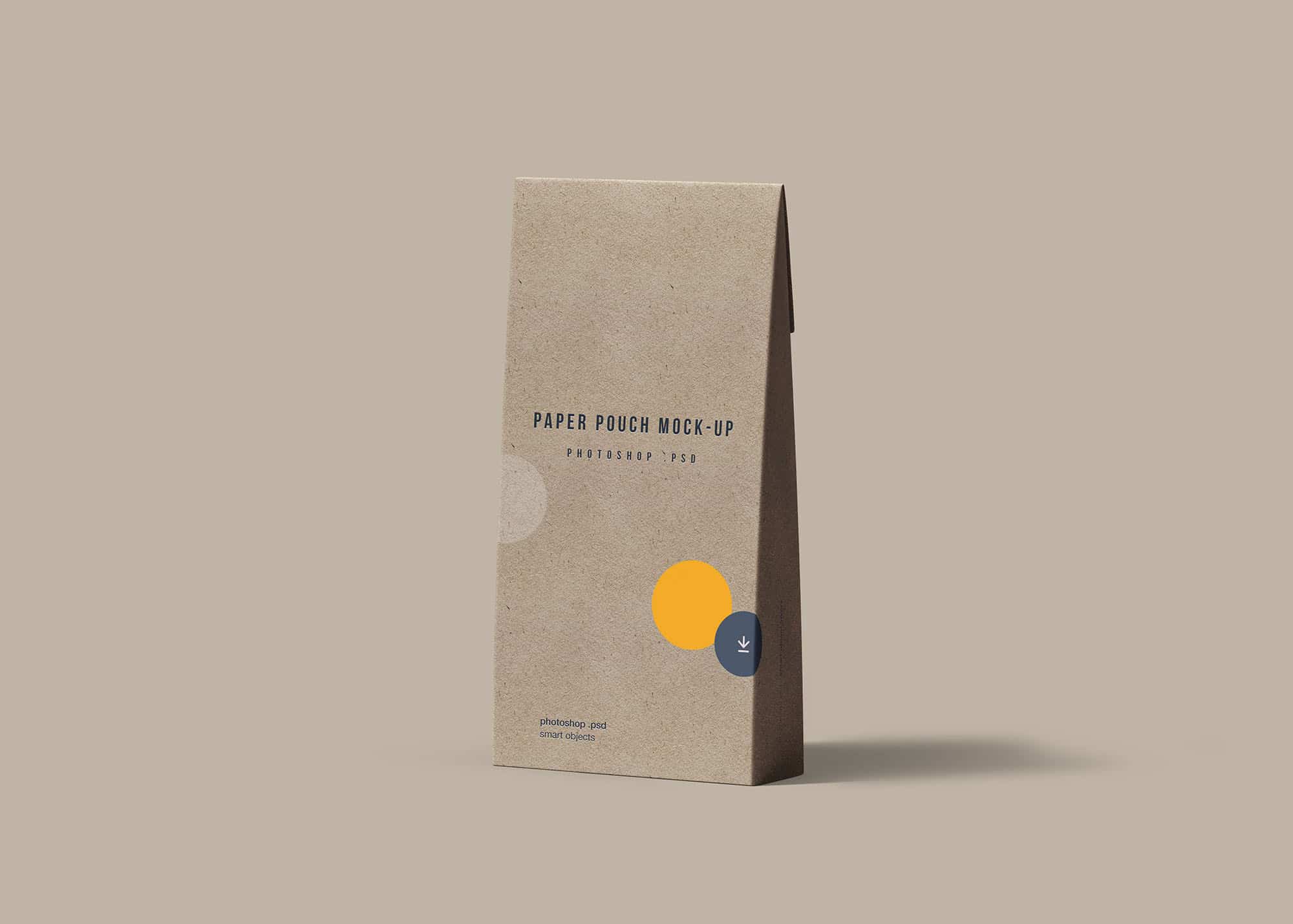 Paper Pouch Mockup Download for Free in PSD Format | DesignHooks