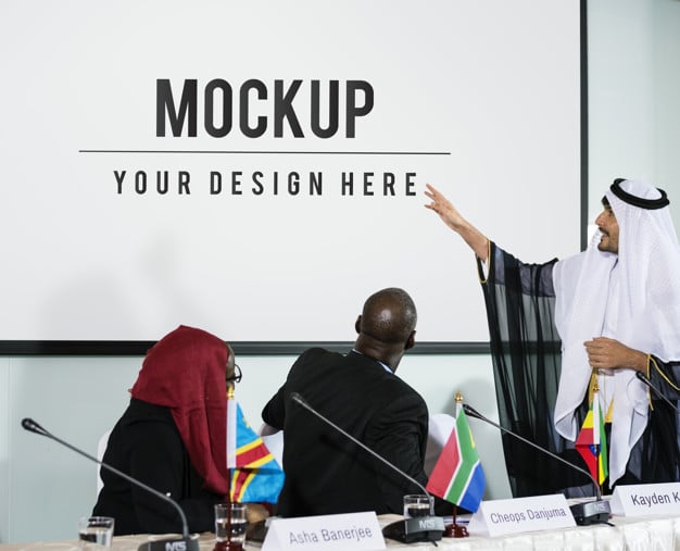 Intercultural Meeting Scene