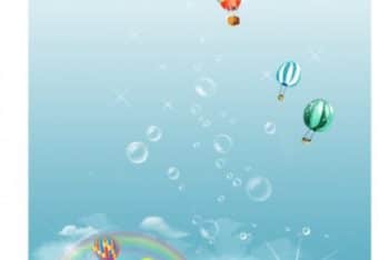 Free Cute Bubble Island Mockup in PSD