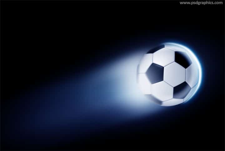 Flying Football Scene