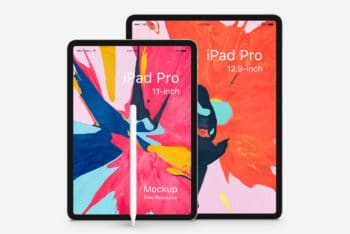 iPad Pro PSD Design Template for Free