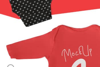 Baby Bodysuit PSD Mockup – A Cute Look Blends With Some Useful Features