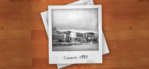 Download Free Old Weathered Polaroid Photo Mockup in PSD - DesignHooks