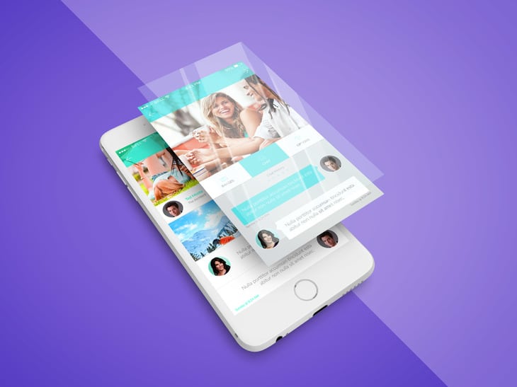 Download Free PSD Mockup for iPhone App Screen | DesignHooks