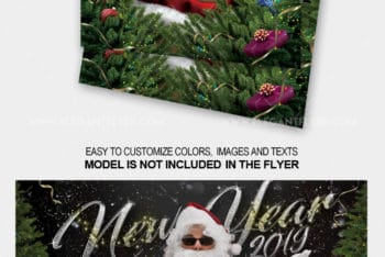 Create Invitation Card With this New Year’s Eve Party Flyer PSD Mockup