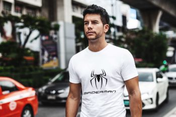 Trendy Men T-shirt PSD Mockup – Available in High Resolution