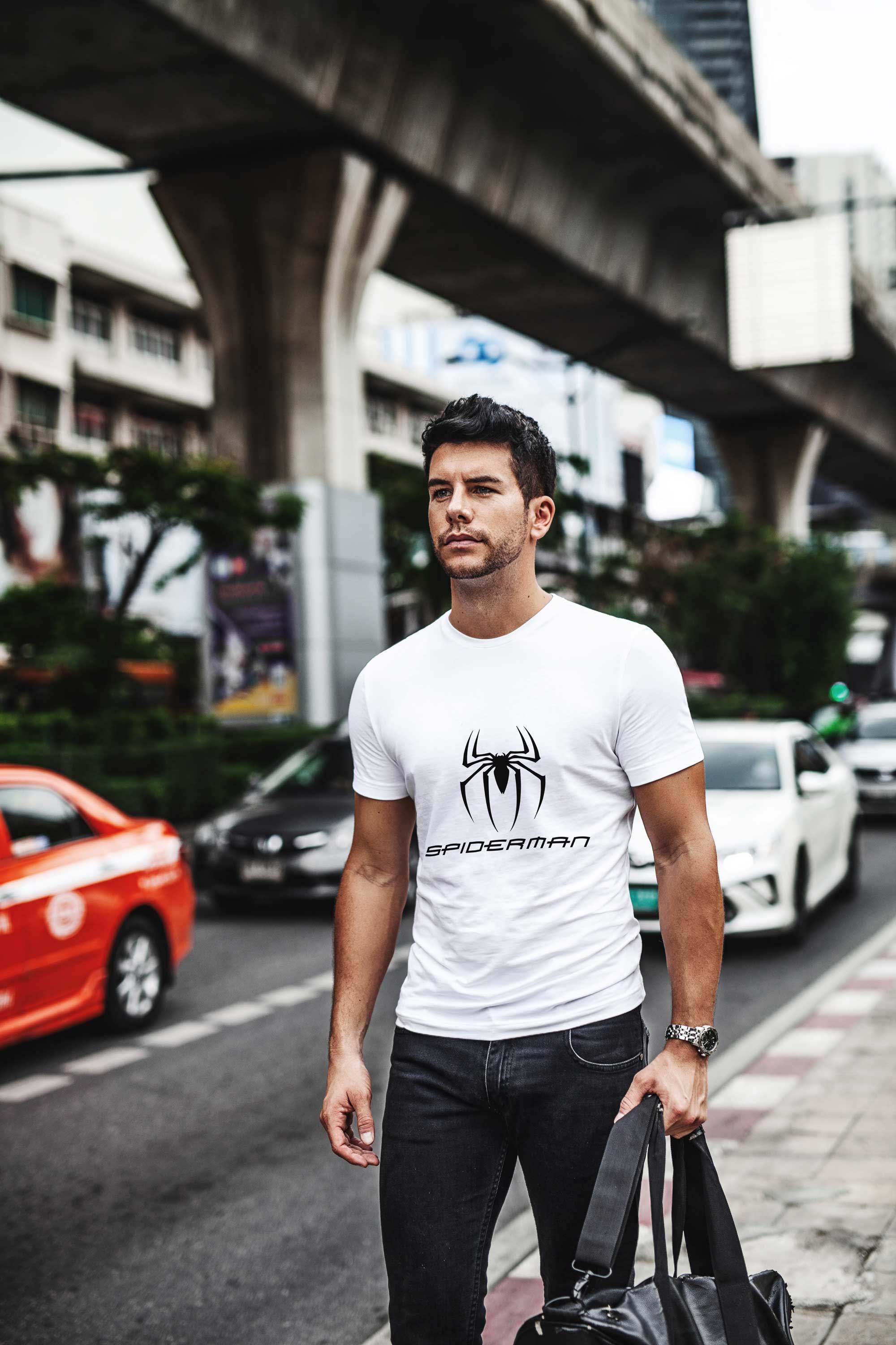 Free Trendy Men T-shirt PSD Mockup Download | DesignHooks