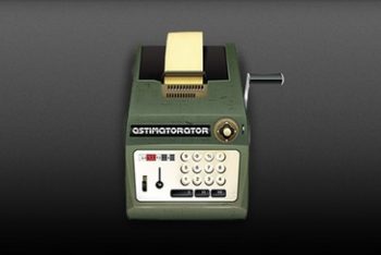 Free Old Calculator Machine Mockup in PSD