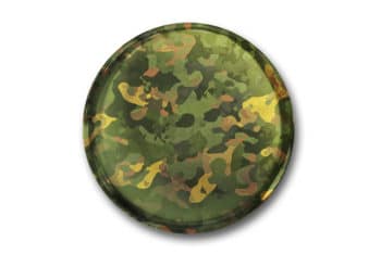 Free Military Button Pin Design Mockup in PSD
