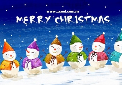 Christmas Snowman Paintings