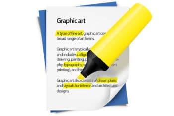 Free Highlighted Text Plus Highlighter Mockup in PSD