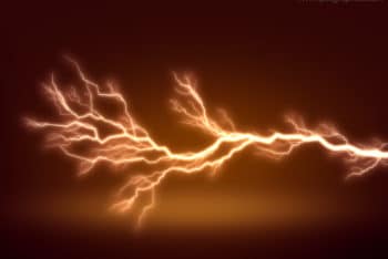 Free Fierce Lightning Effect Mockup in PSD