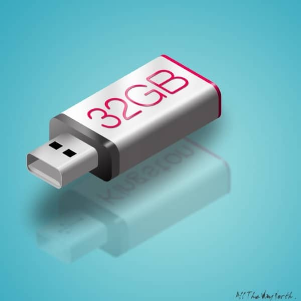 Simple Realistic USB Flash Drive