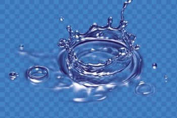 Free Water Splash Template Design Mockup in PSD