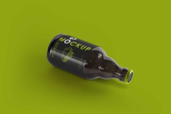 High-resolution Free Beer Bottle PSD Mockup