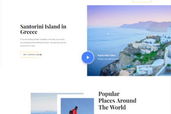 Free Travel Booking Website HTML Template