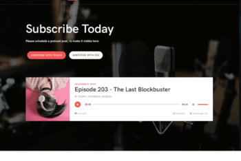 Free Cool Podcast Website HTML Template