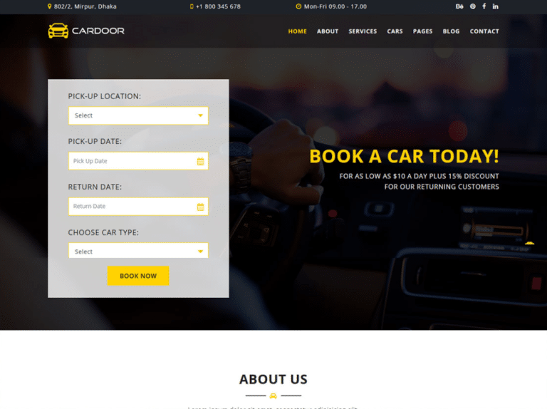 free-car-booking-website-html-template-designhooks