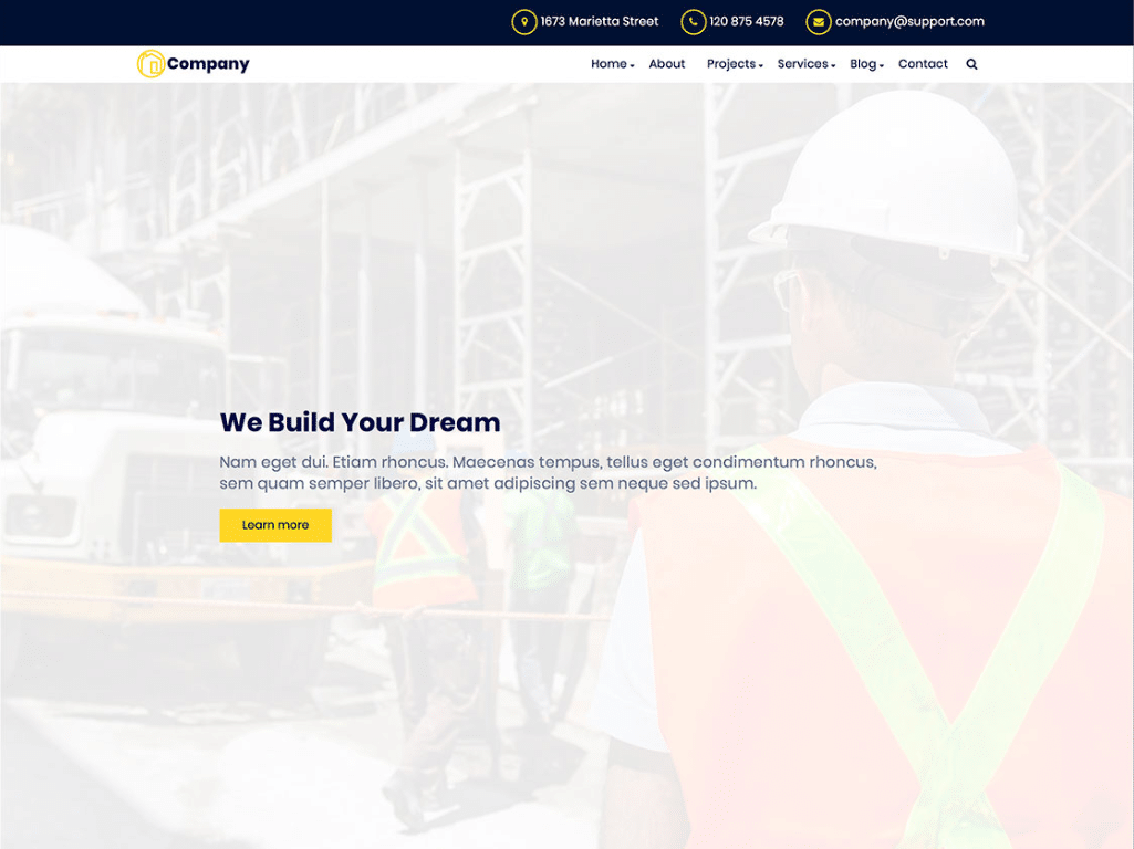 46 Best Construction Company Wordpress Themes 2020 Colorlib