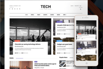 Free Technology News Website HTML Template